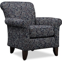 kingston blue accent chair   