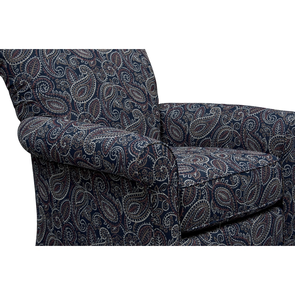 kingston blue accent chair   