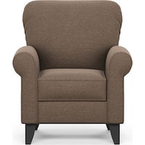 kingston dark brown accent chair   