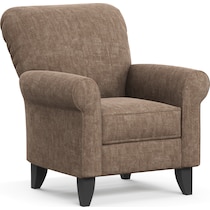 kingston dark brown accent chair   