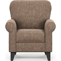 kingston dark brown accent chair   