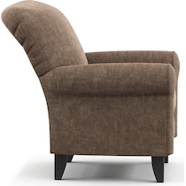 kingston dark brown accent chair   