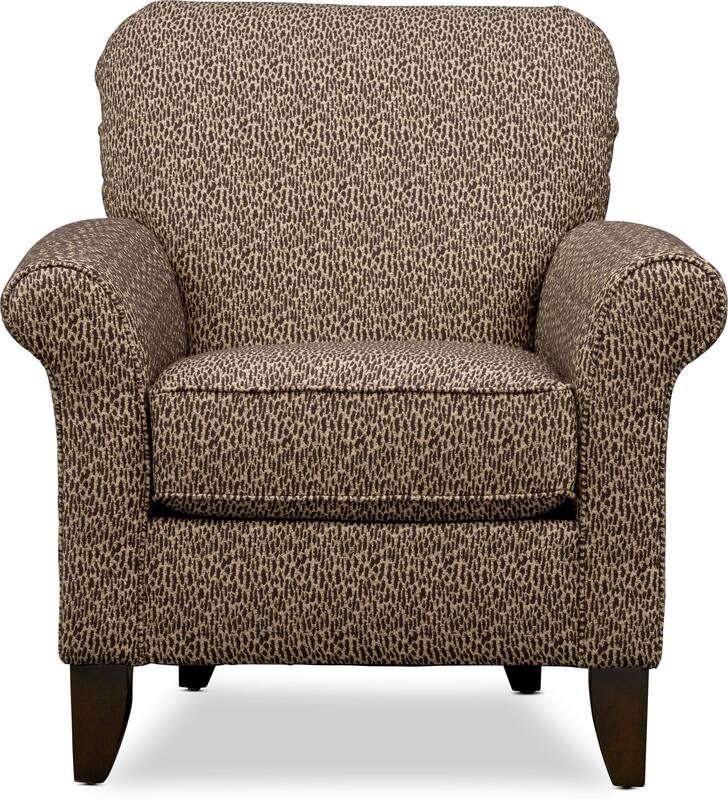 Kingston Accent Chair Hurricane Chocolate American Signature Furniture