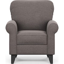 kingston gray accent chair   
