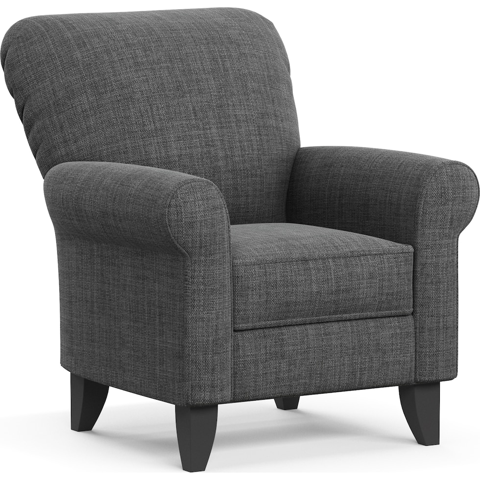 kingston gray accent chair   