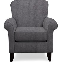 kingston gray accent chair   