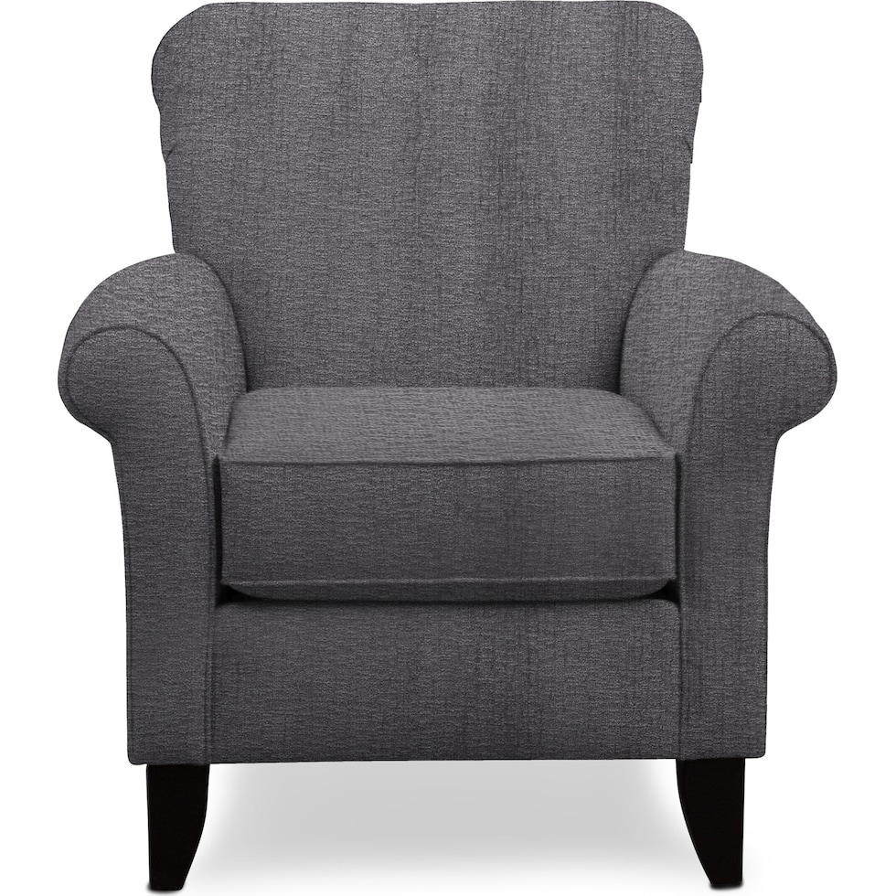 kingston gray accent chair   