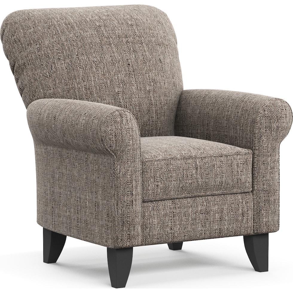 kingston gray accent chair   