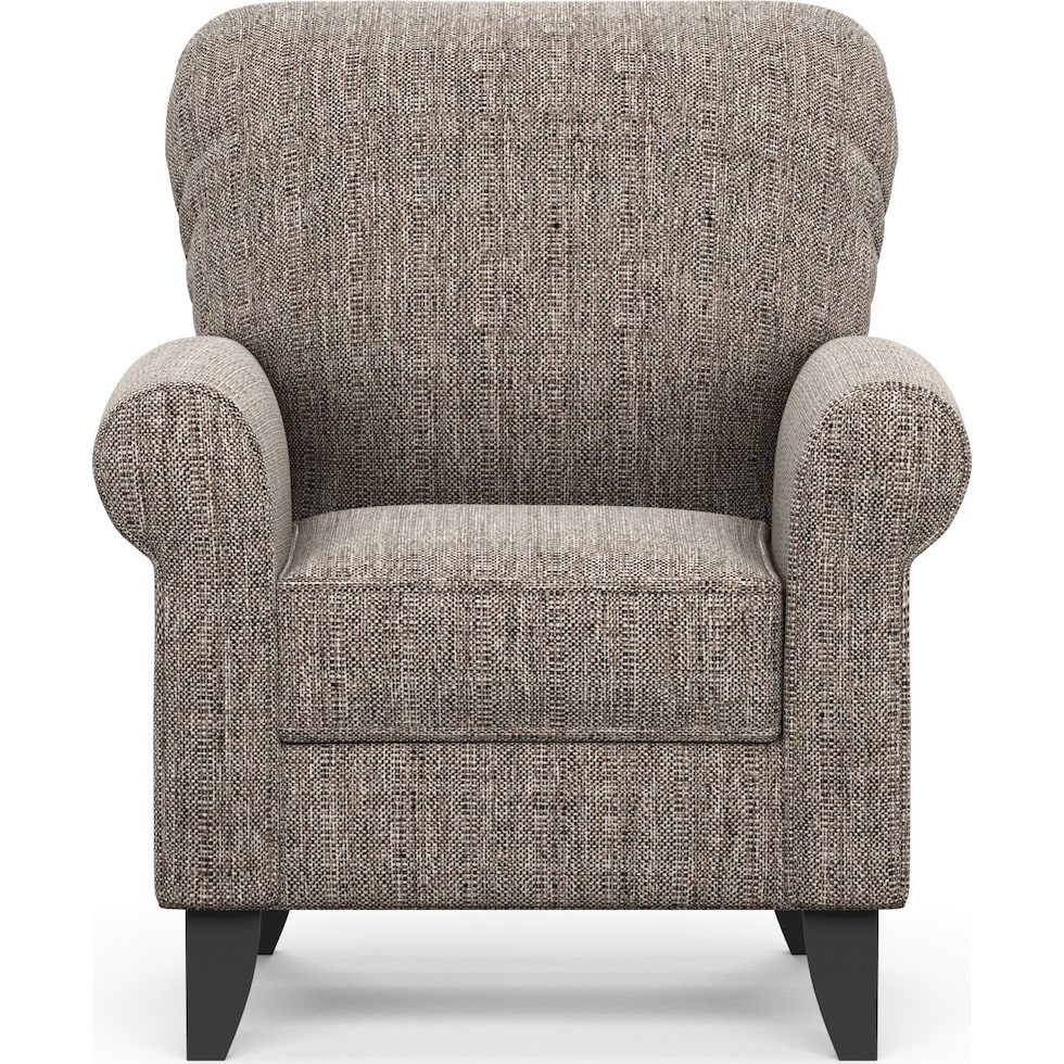 kingston gray accent chair   