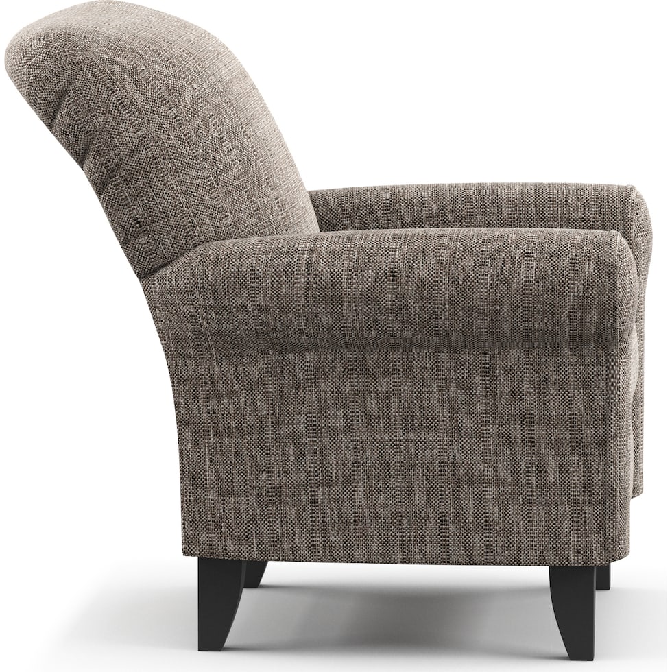 kingston gray accent chair   