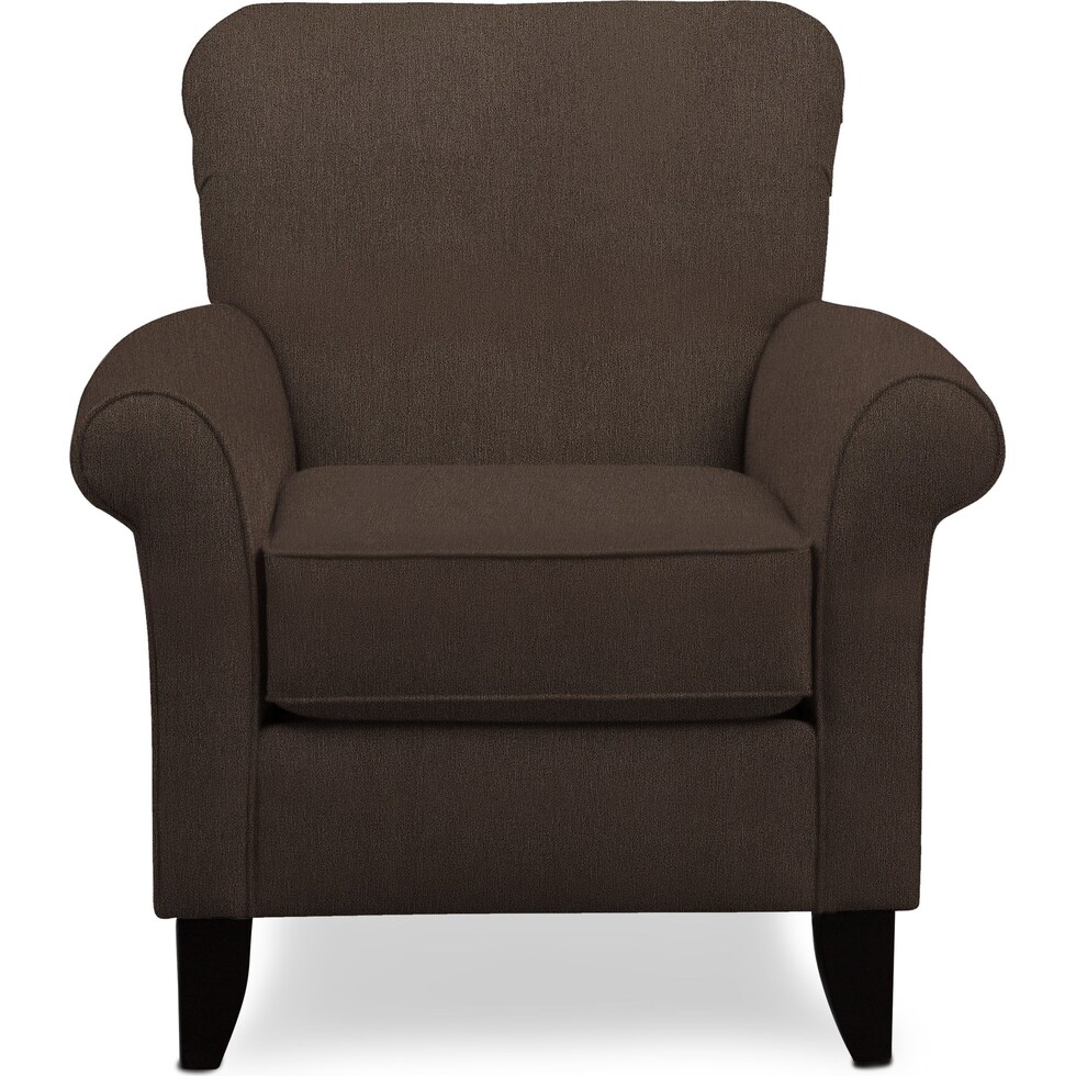 kingston gray accent chair   
