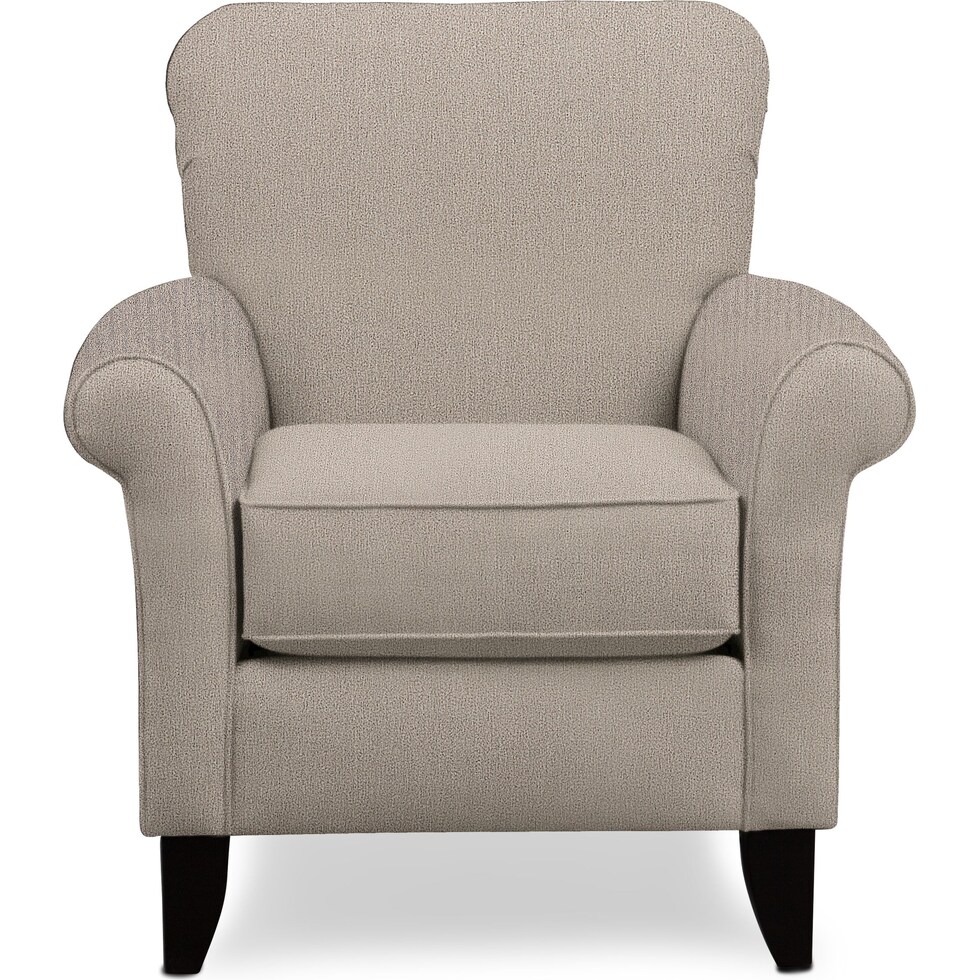 kingston gray accent chair   