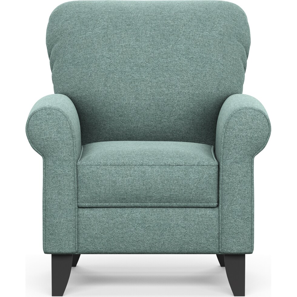 kingston green accent chair   