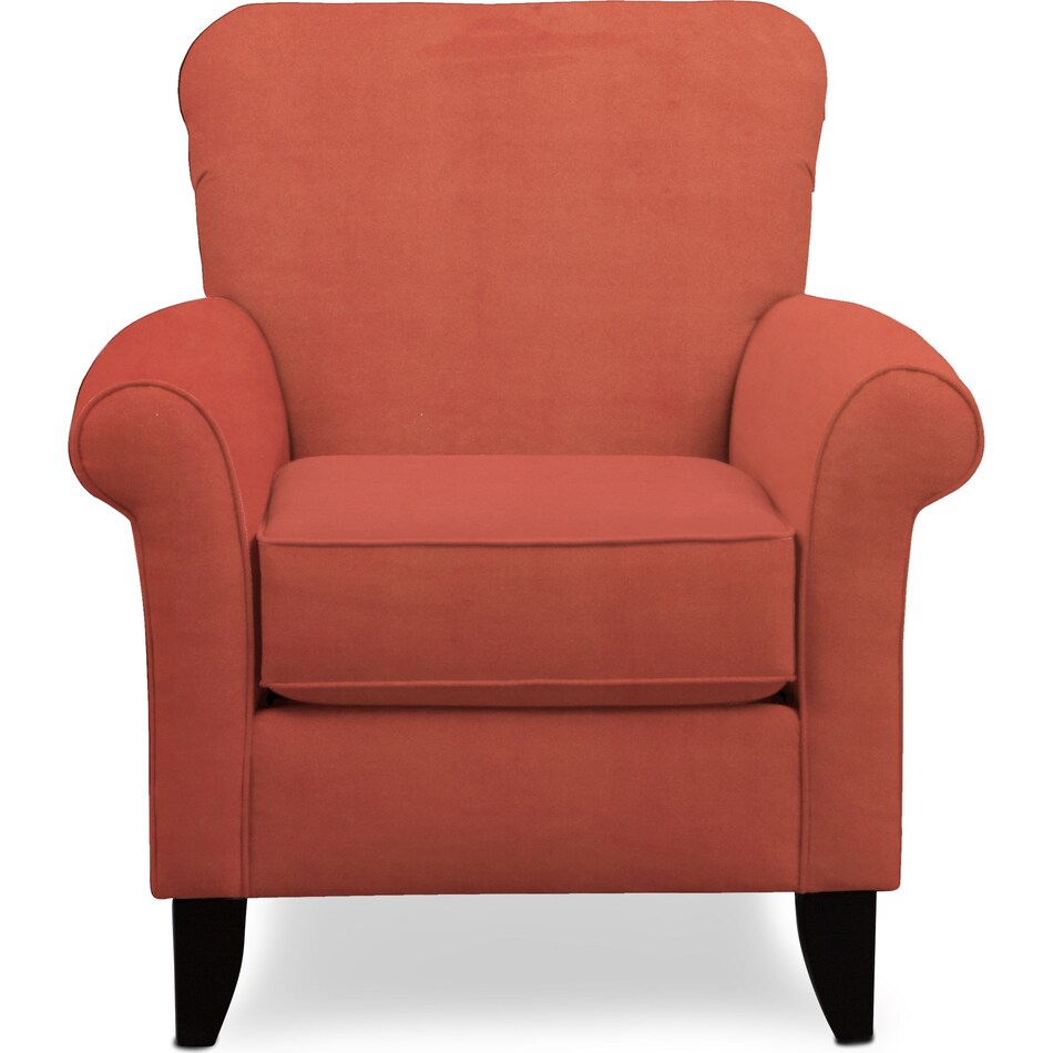 kingston orange accent chair   