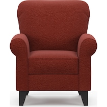 kingston red accent chair   