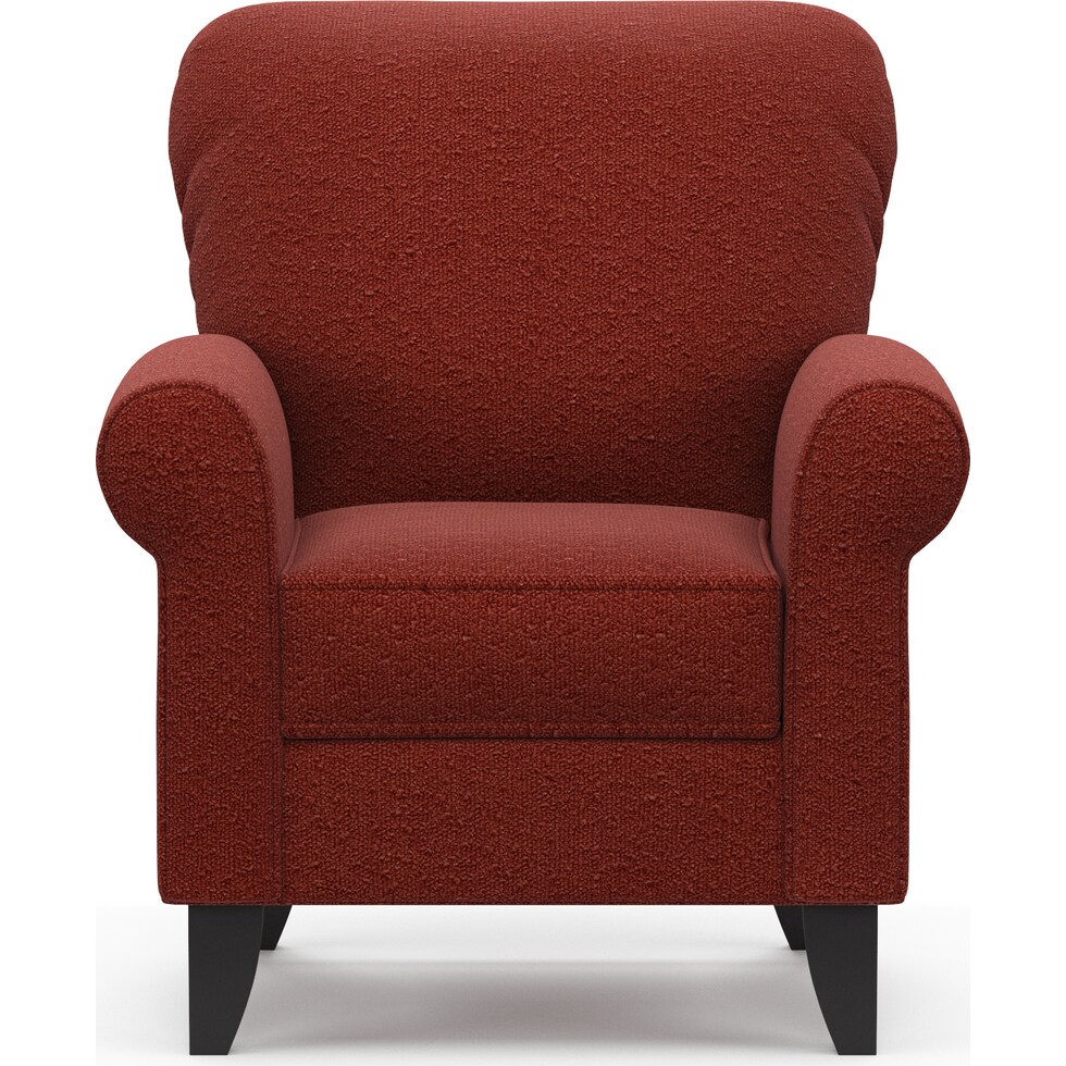 kingston red accent chair   