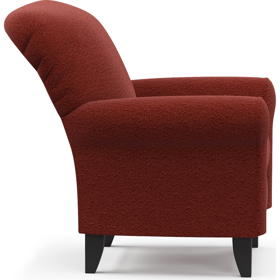 kingston red accent chair   
