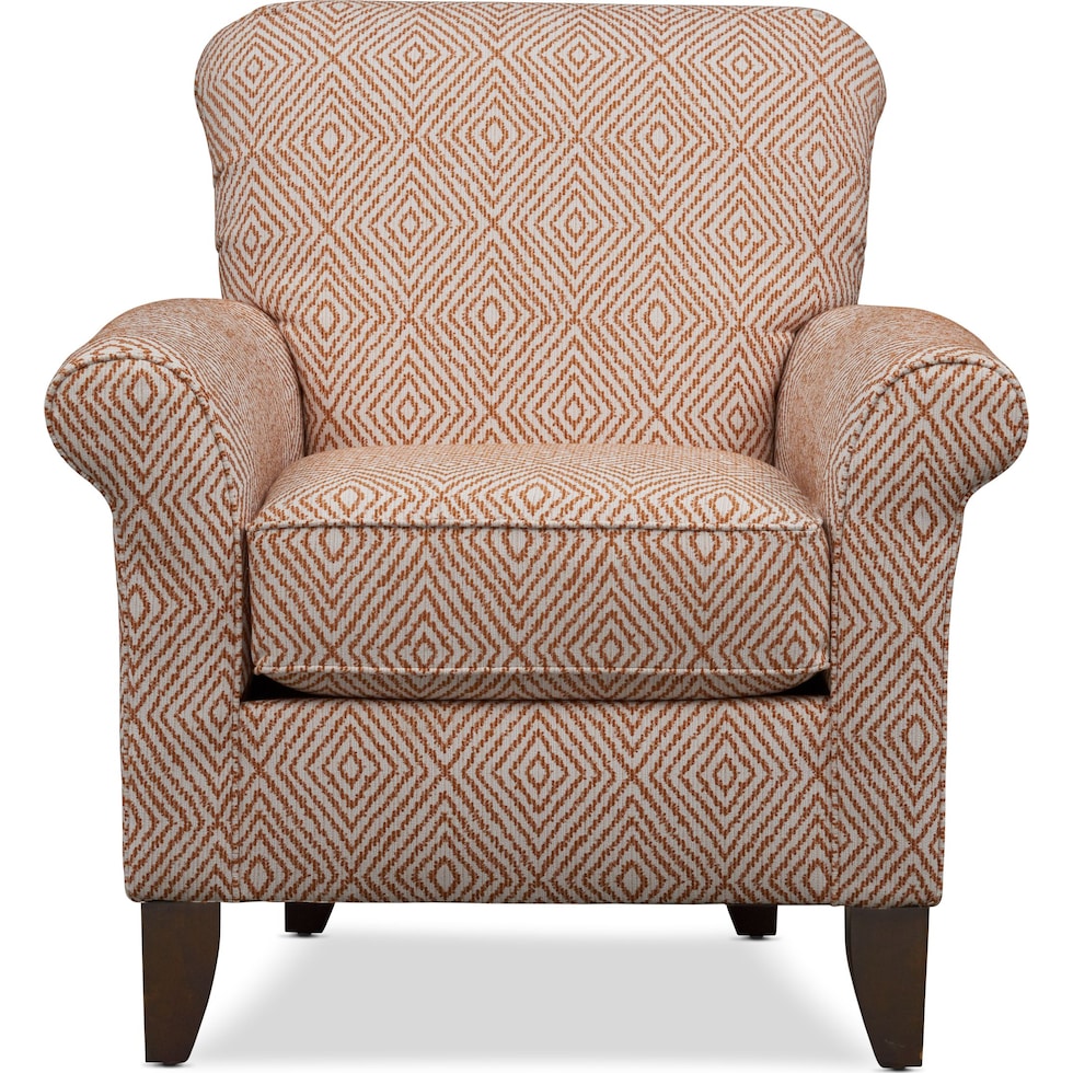 kingston red accent chair   