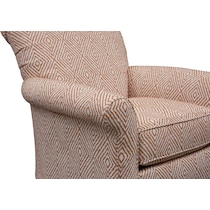 kingston red accent chair   