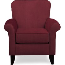 kingston red accent chair   