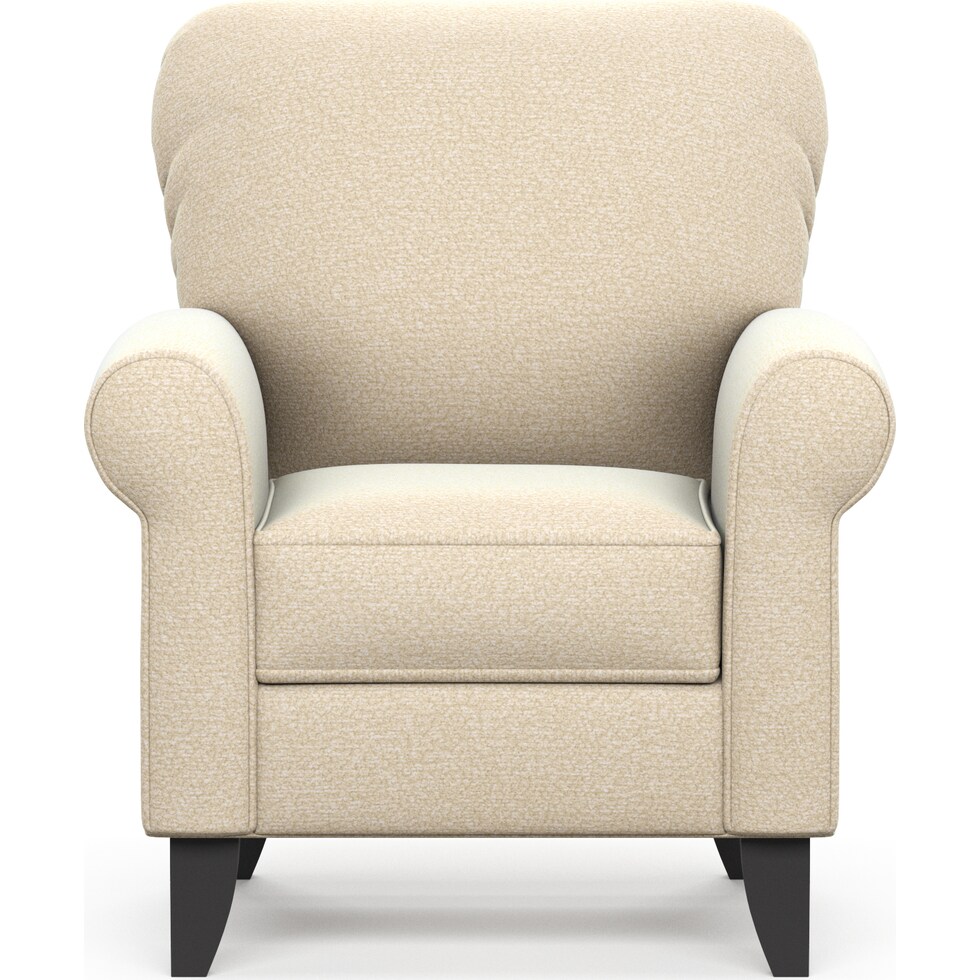 kingston white accent chair   