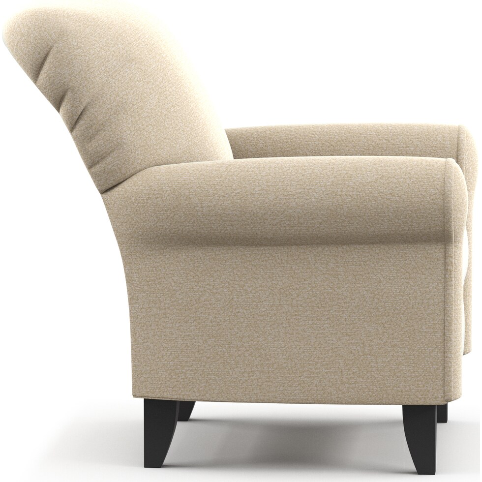 kingston white accent chair   