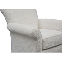 kingston white accent chair   