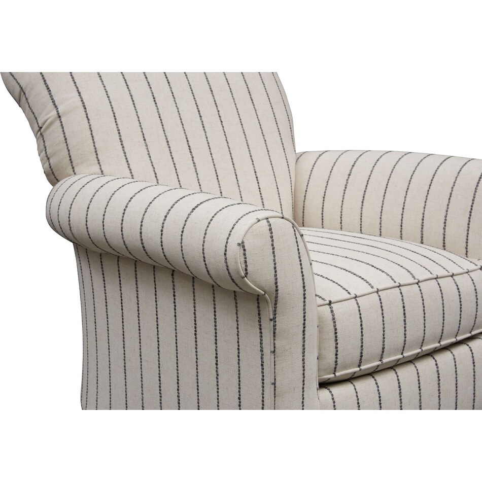 kingston white accent chair   