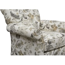 kingston white accent chair   