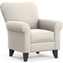 kingston white accent chair   