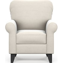 kingston white accent chair   