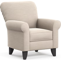 kingston white accent chair   