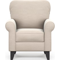 kingston white accent chair   