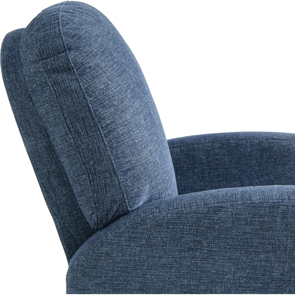 kipton blue recliner   