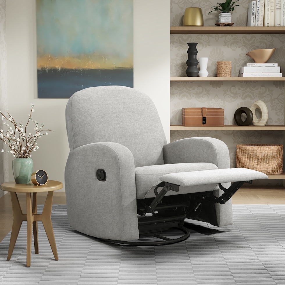 kipton gray recliner   