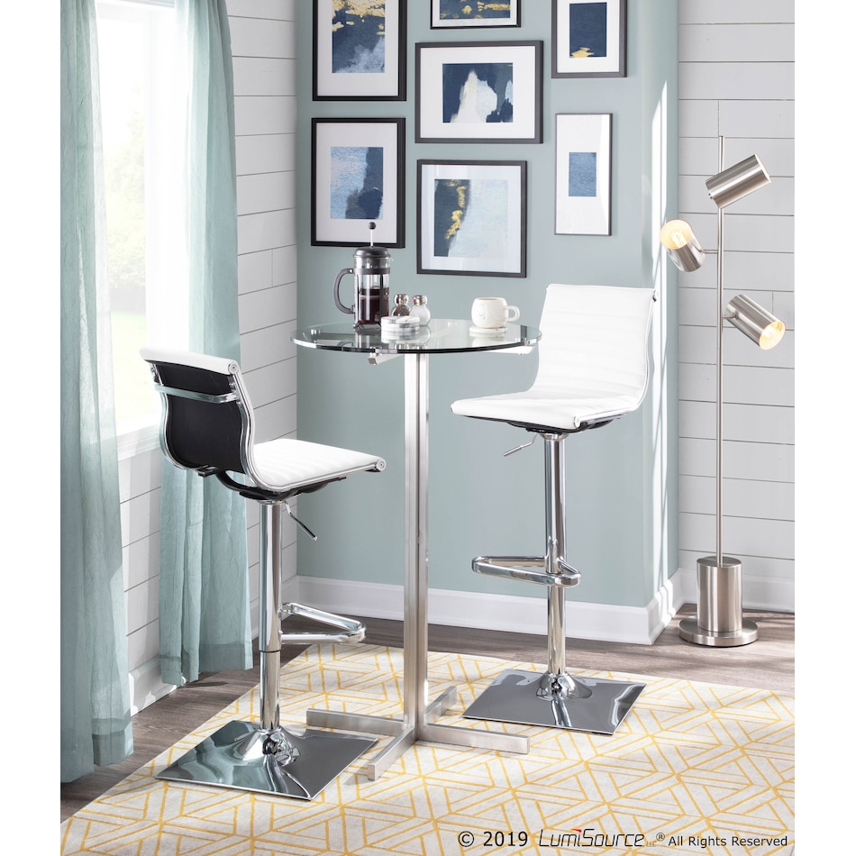 kirby stainless steel floor lamp   