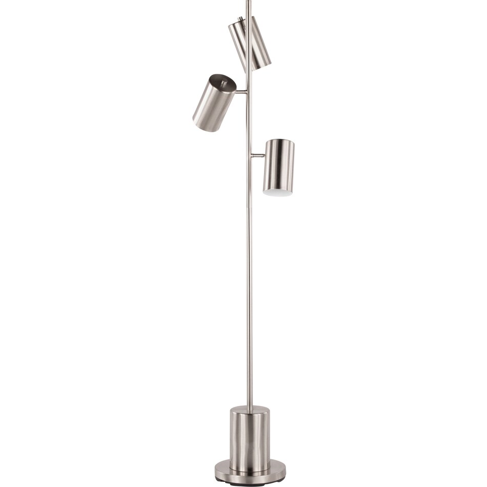 kirby stainless steel floor lamp   