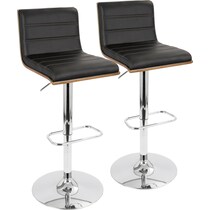 kirland black bar stool   