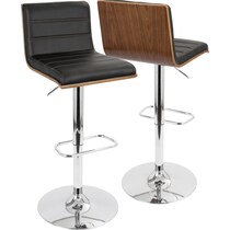 kirland black bar stool   