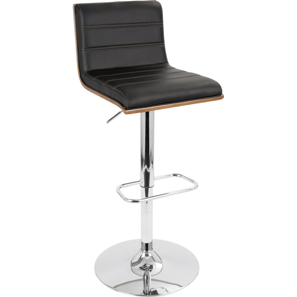 kirland black bar stool   