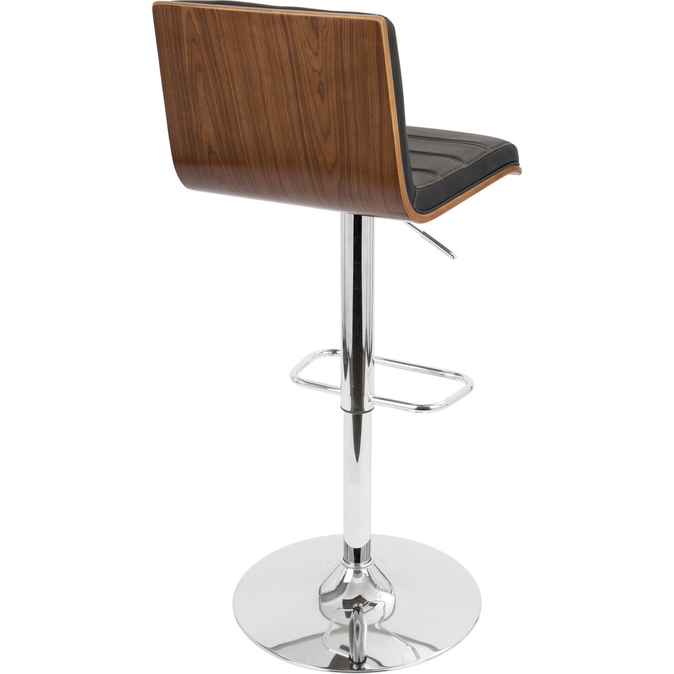 kirland black bar stool   