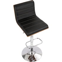 kirland black bar stool   