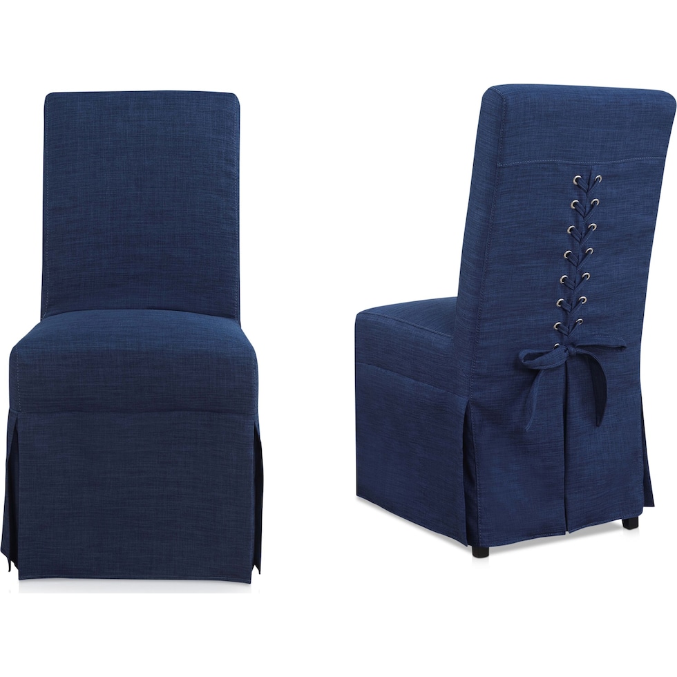 kirland blue dining chair   