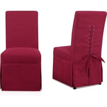 kirland red dining chair   