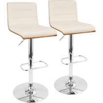 kirland white bar stool   