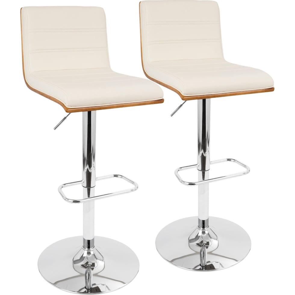 kirland white bar stool   