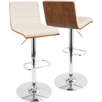 kirland white bar stool   
