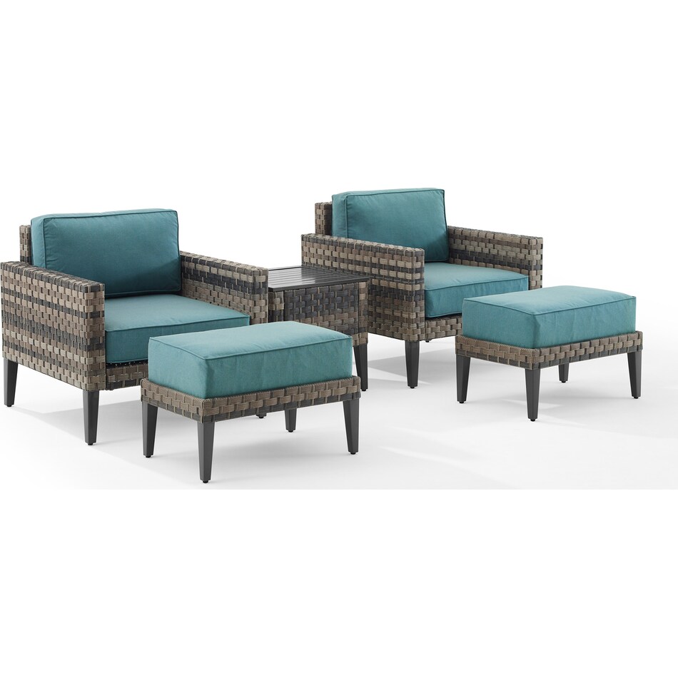 kitty hawk blue outdoor chair set   