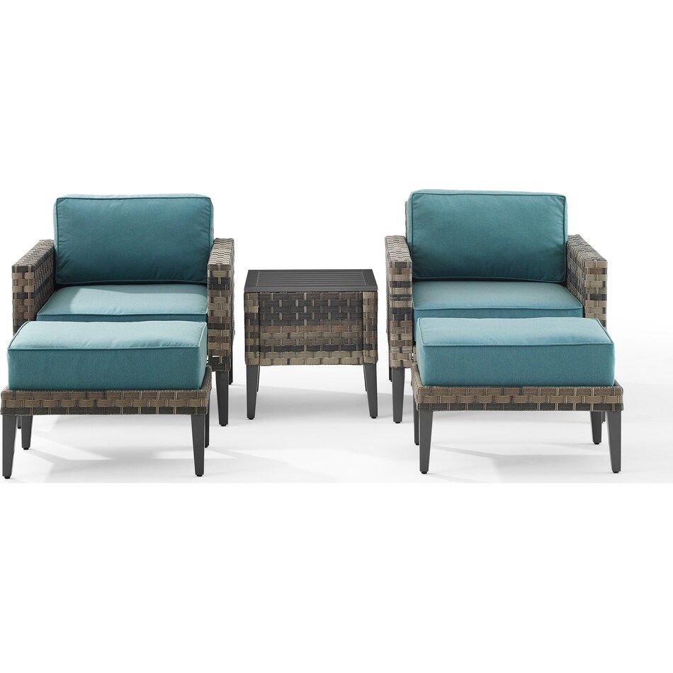 kitty hawk blue outdoor chair set   