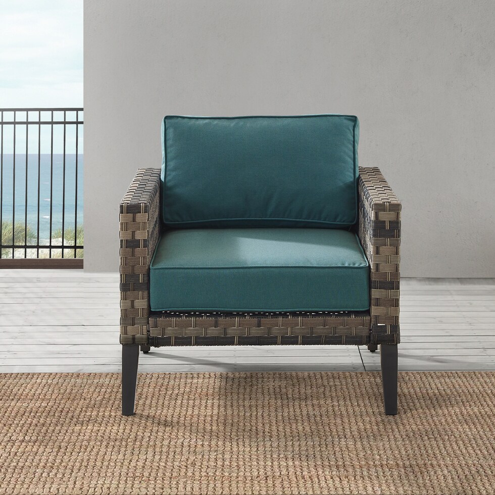 kitty hawk blue outdoor chair   